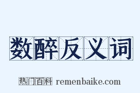 数醉反义词是什么意思的图片